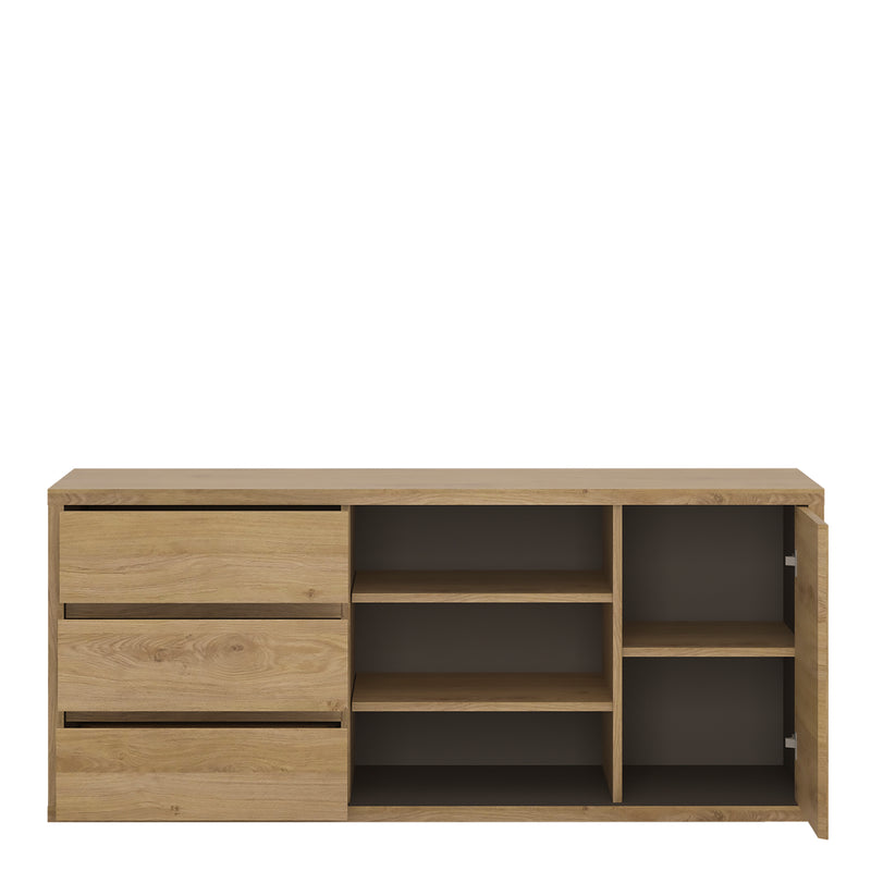 Shetland 1 Door 3 Drawer TV Cabinet — detail view
