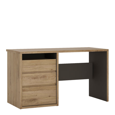 Shetland 3 Drawer Desk — front view