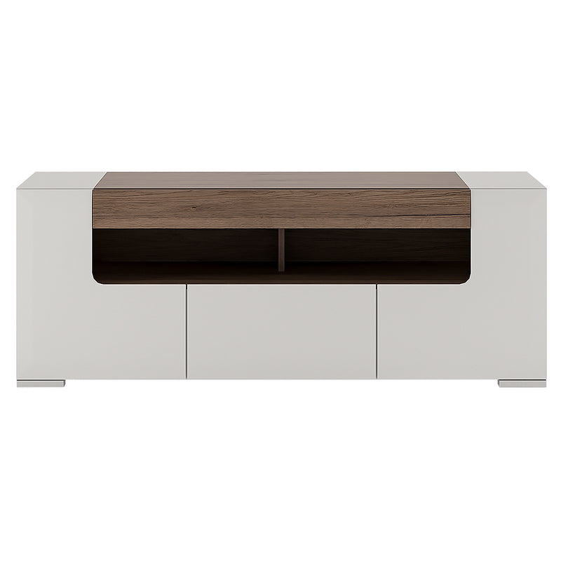 Toronto 140cm wide TV Cabinet — side angle