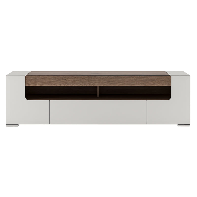 Toronto 190cm wide TV Cabinet — side angle