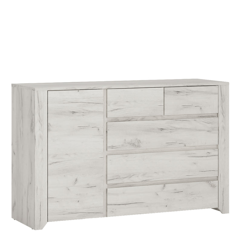 Angel 1 Door 2+3 Drawer Chest — front view