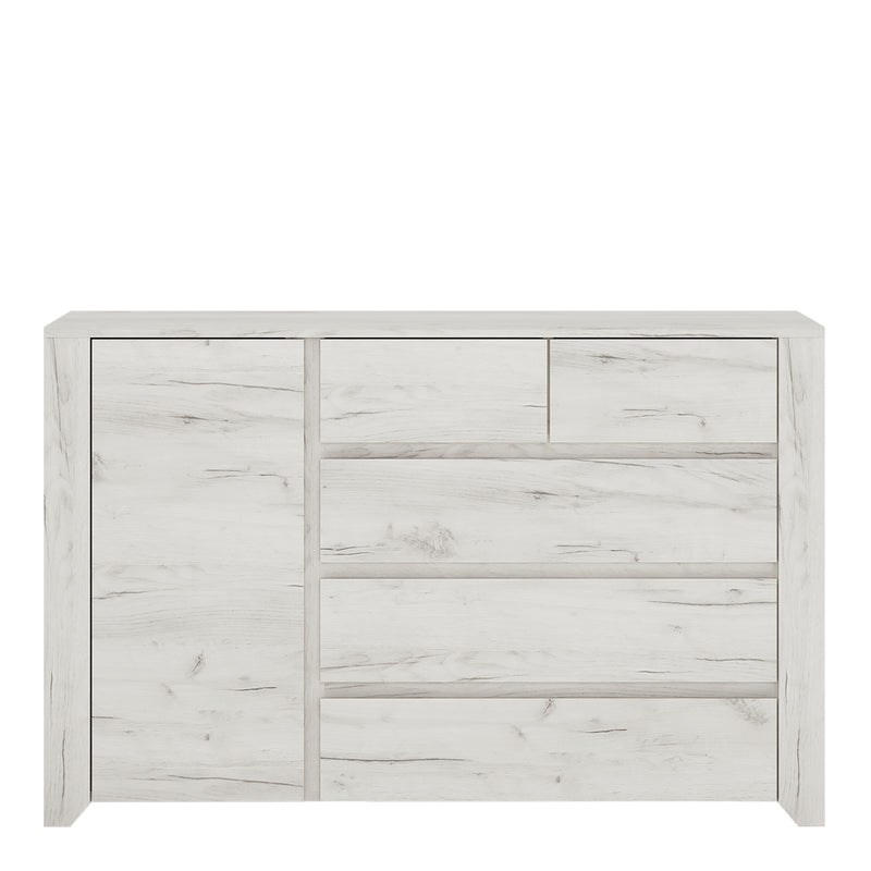 Angel 1 Door 2+3 Drawer Chest — side angle