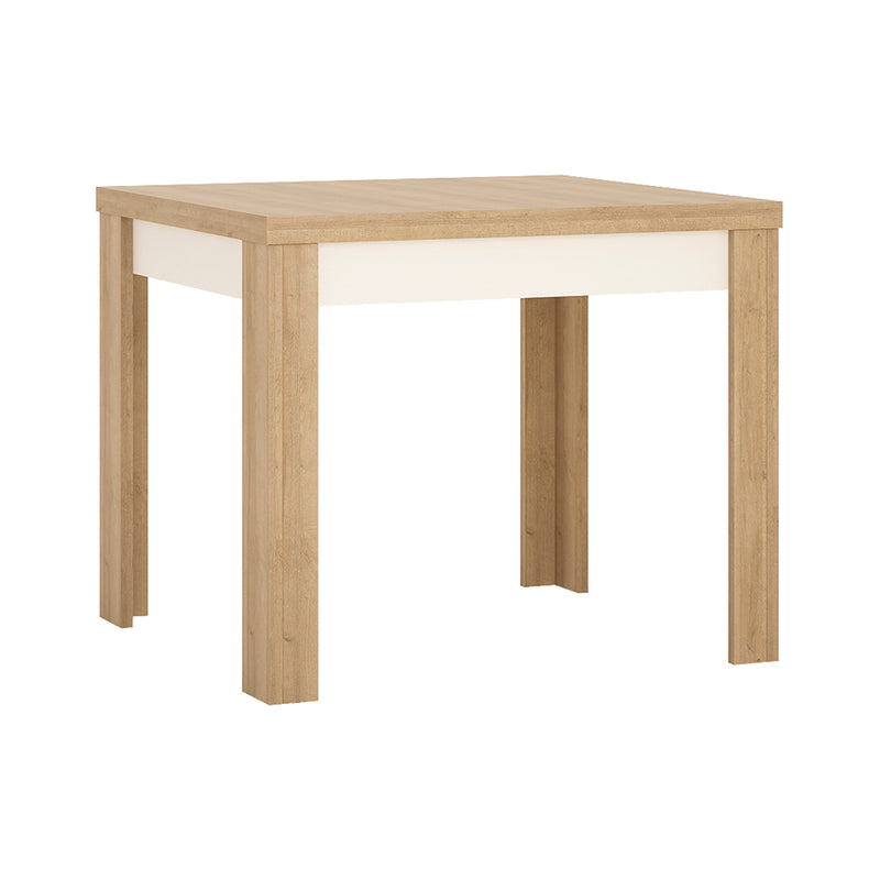 Lyon Small Extending Dining Table 90 — front view