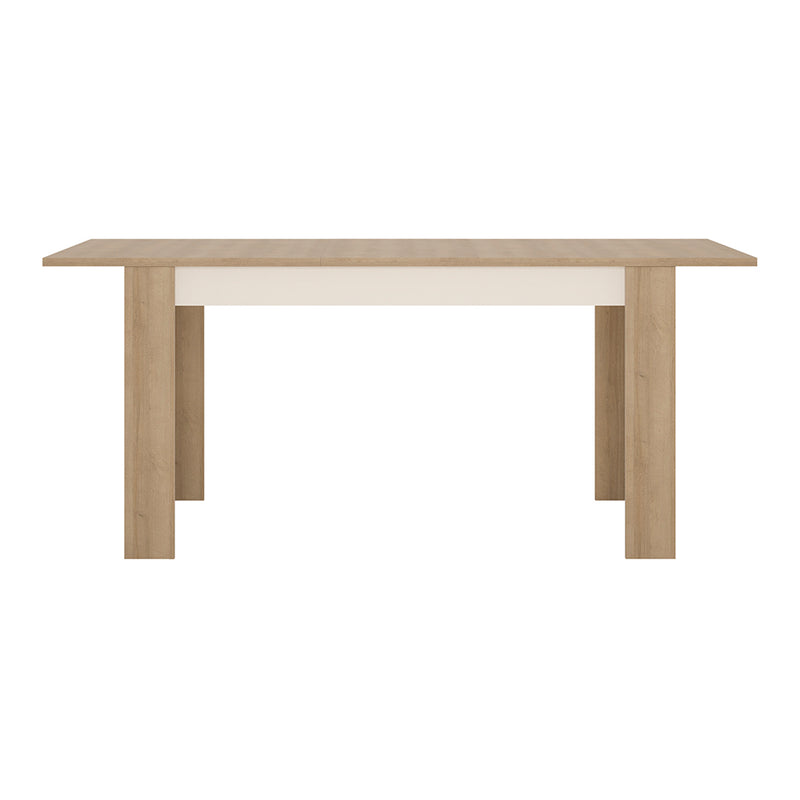 Lyon Medium Extending Dining Table 140 — side angle