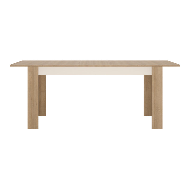 Lyon Large Extending Dining Table 160 — side angle