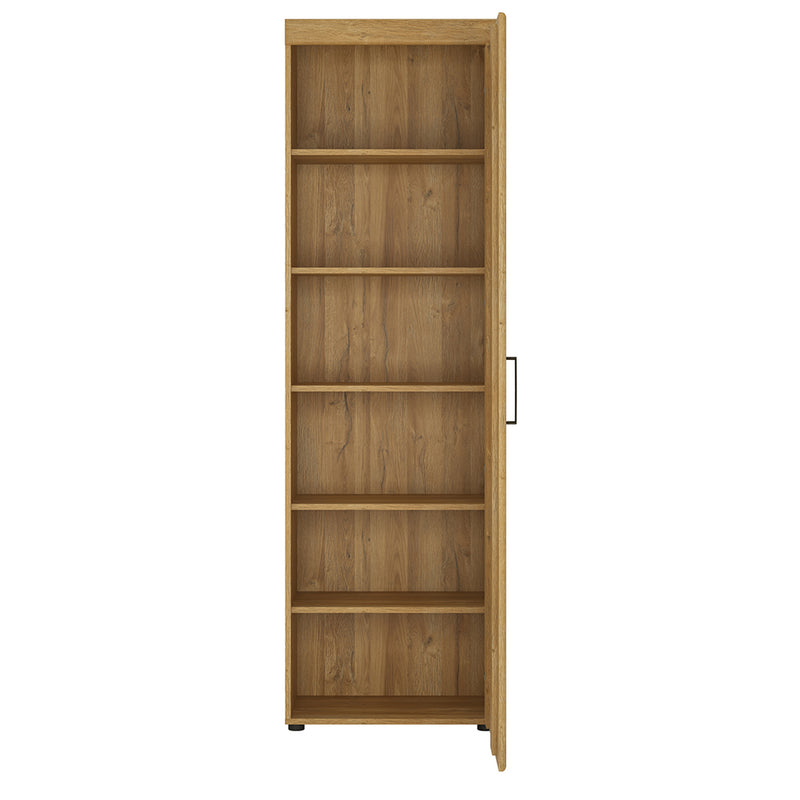 Cortina Tall Cupboard (RH) in Grandson Oak — side angle