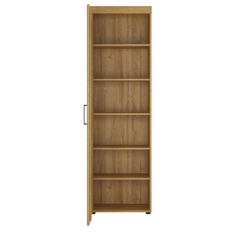 Cortina Tall Cupboard (LH) in Grandson Oak — side angle