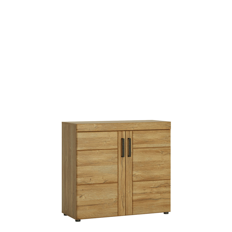 Cortina 2 Door Cabinet in Grandson Oak — front view