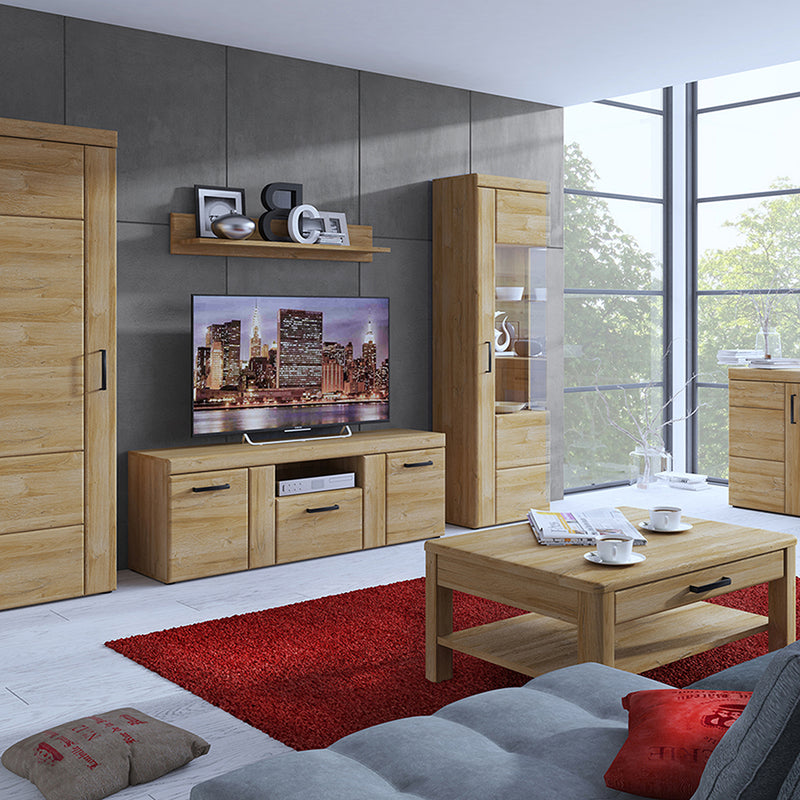 Cortina 2 Door Cabinet in Grandson Oak — detail view