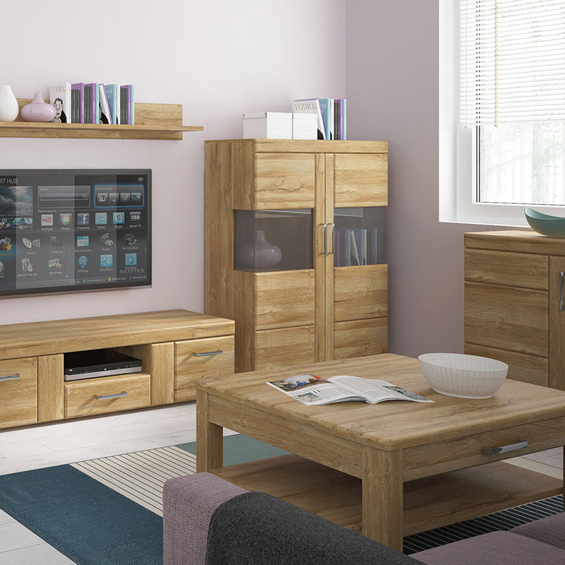 Cortina 2 Door Cabinet in Grandson Oak — alternative angle