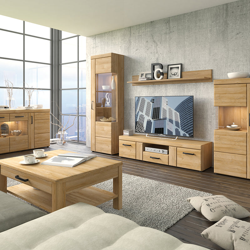 Cortina Wall Shelf 156cm in Grandson Oak — detail view