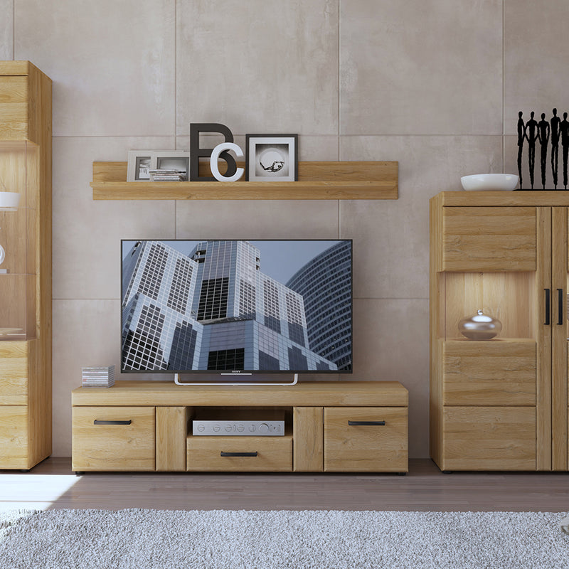 Cortina Wall Shelf 156cm in Grandson Oak — alternative angle