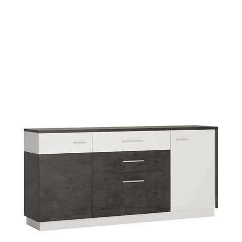 Zingaro 2 Door 2 Drawer 1 Compartment Sideboard — front view