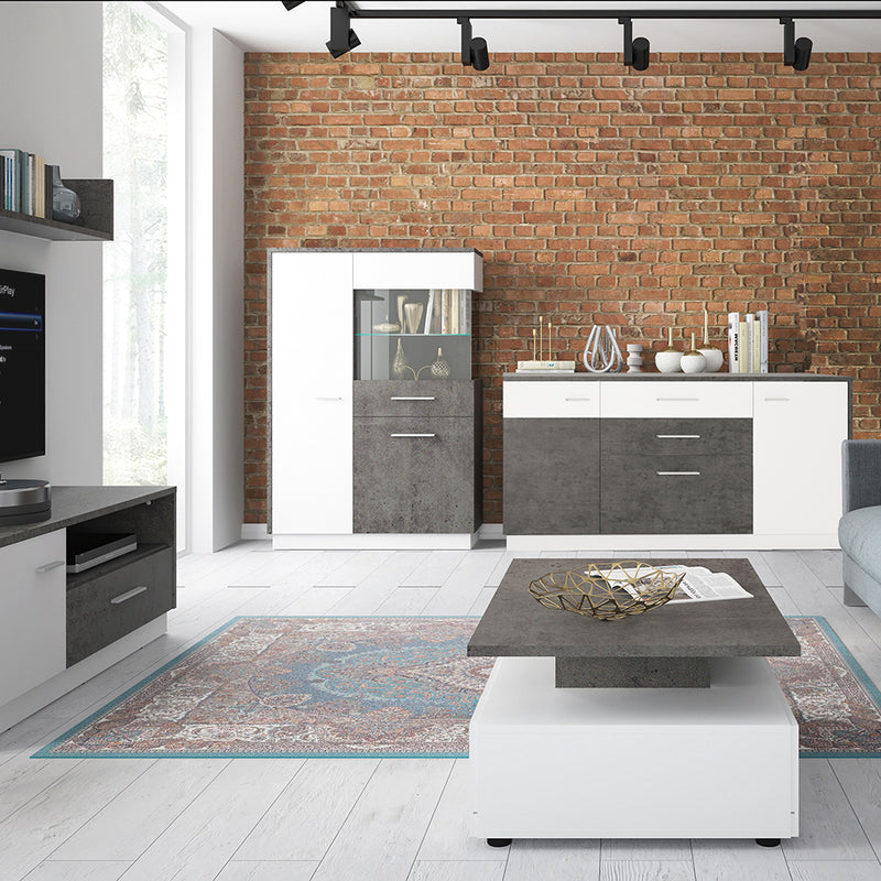 Zingaro 2 Door 2 Drawer 1 Compartment Sideboard — detail view
