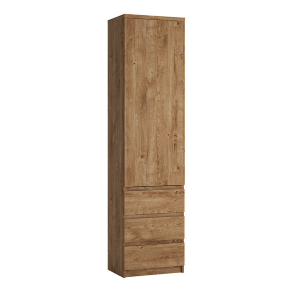 Fribo Tall Narrow 1-Door 3-Drawer Cupboard