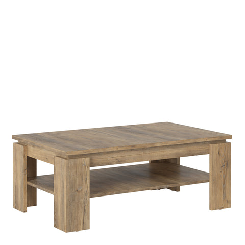 Rapallo Large Coffee Table in Chestnut and Matera Grey — front view