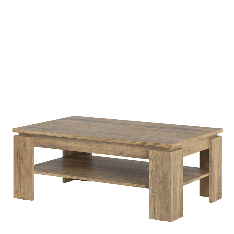 Rapallo Large Coffee Table in Chestnut and Matera Grey — detail view