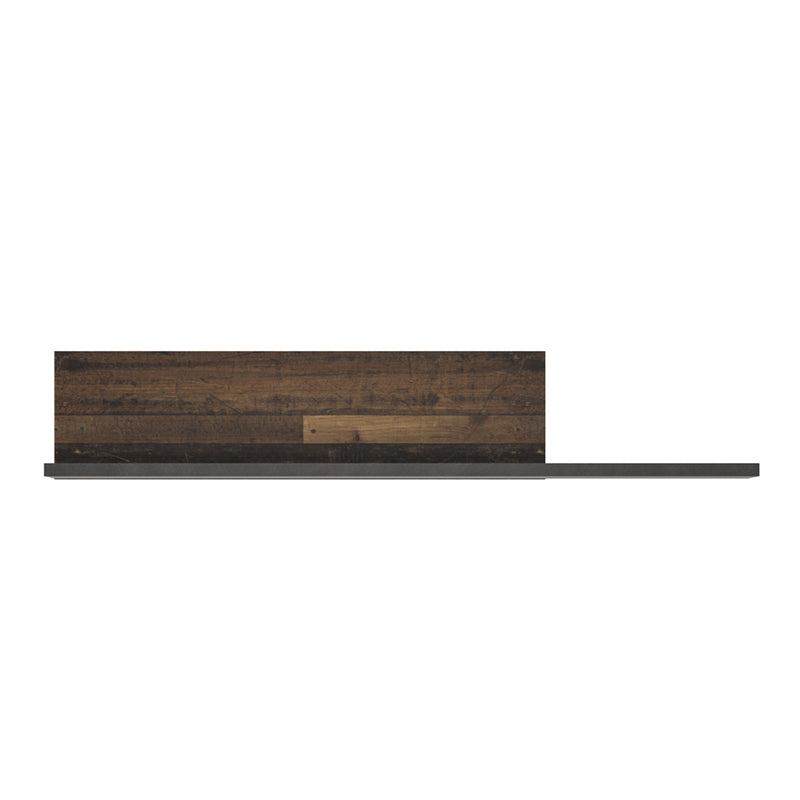 Brooklyn Shelf in Walnut and Dark Matera Grey — side angle