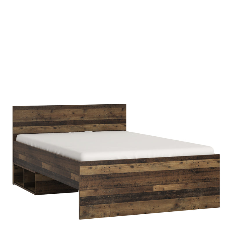 Brooklyn Single Bed 120cm in Walnut — front view