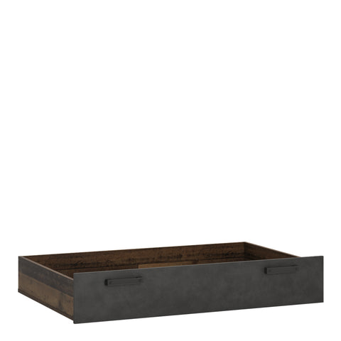 Brooklyn Underbed Drawer in Walnut and Dark Matera Grey — front view