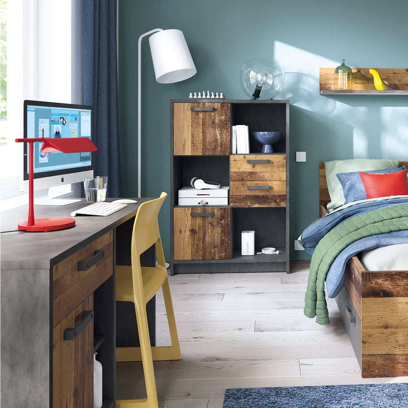 Brooklyn Single Bed 90cm in Walnut — alternative angle