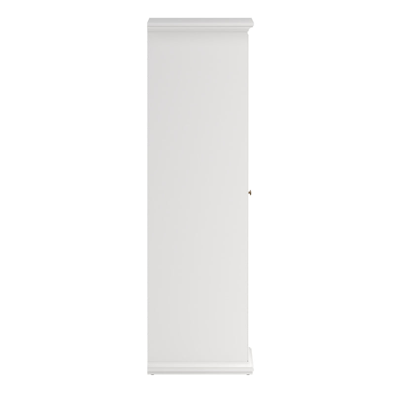 Paris Wardrobe with 2 Doors in White — alternative angle