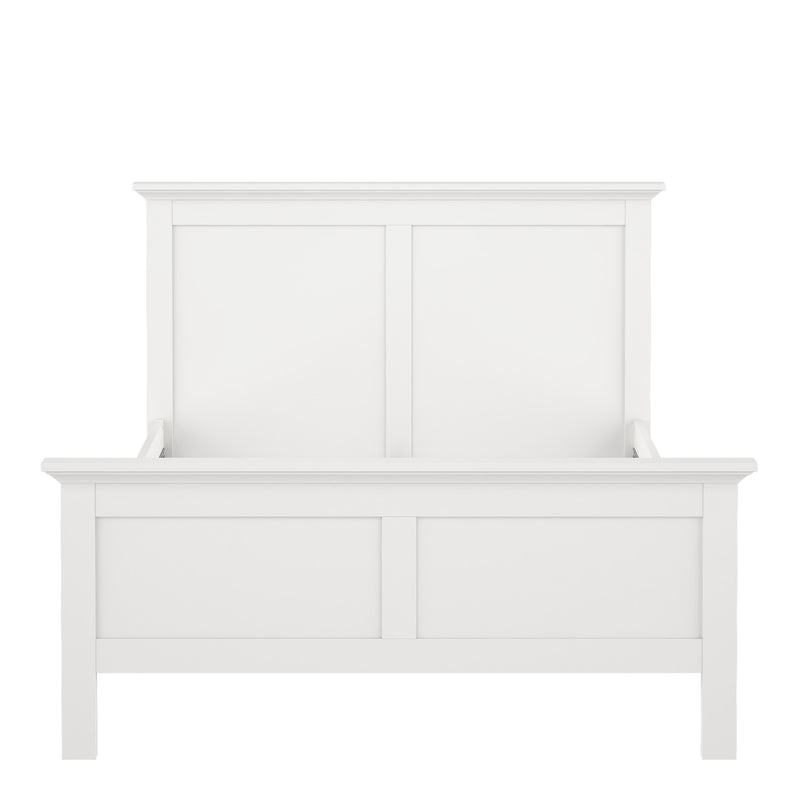 Paris Double Bed (140 x 200) in White — detail view