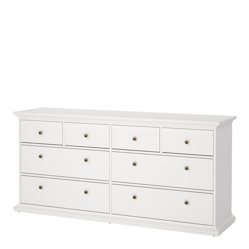 Paris Chest of 8 Drawers in White — detail view