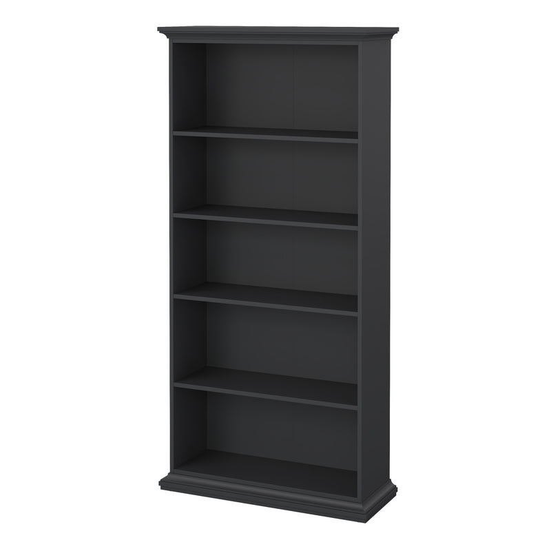 Paris Tall Bookcase in Matt Grey — detail view