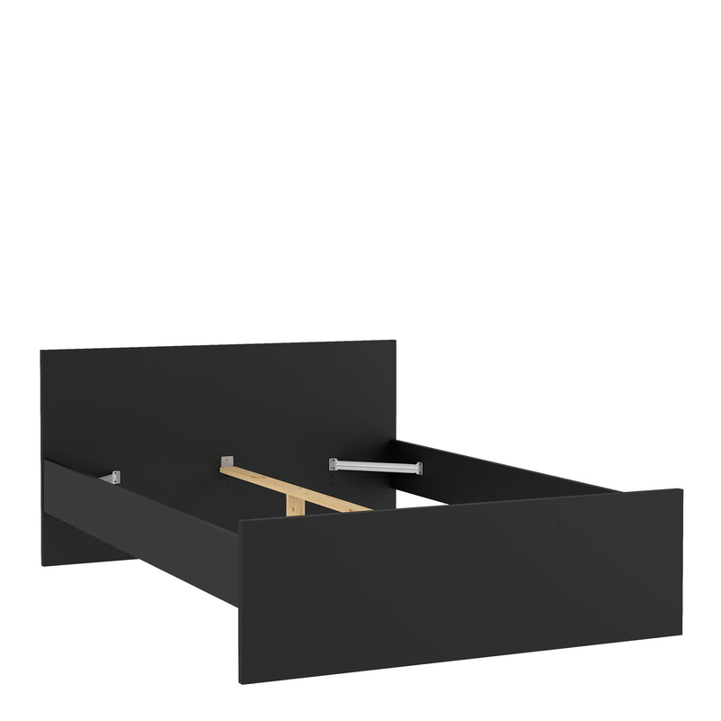 Naia Double Bed 4ft6 (140 x 190) in Black Matt — detail view