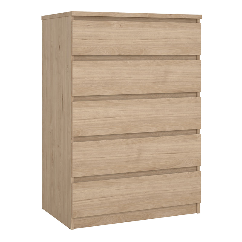 Naia Chest of 5 Drawers in Jackson Hickory Oak — front view
