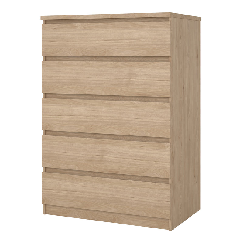 Naia Chest of 5 Drawers in Jackson Hickory Oak — detail view