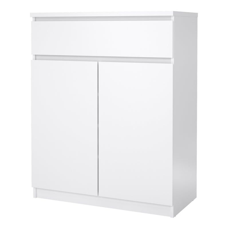 Naia Sideboard 1 Drawer 2 Doors in White High Gloss — detail view