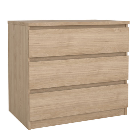 Naia Chest of 3 Drawers in Jackson Hickory Oak — front view