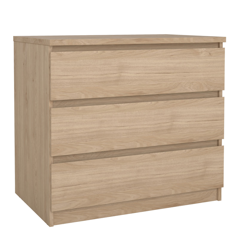Naia Chest of 3 Drawers in Jackson Hickory Oak — front view