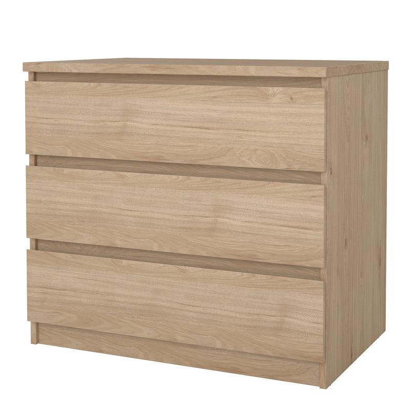 Naia Chest of 3 Drawers in Jackson Hickory Oak — detail view