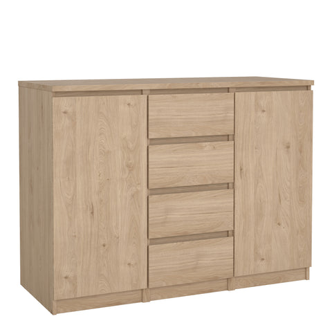 Naia Sideboard  4 Drawers 2 Doors in Jackson Hickory Oak — front view