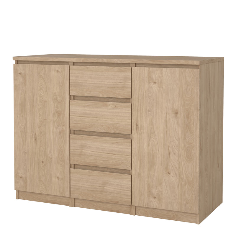 Naia Sideboard  4 Drawers 2 Doors in Jackson Hickory Oak — detail view