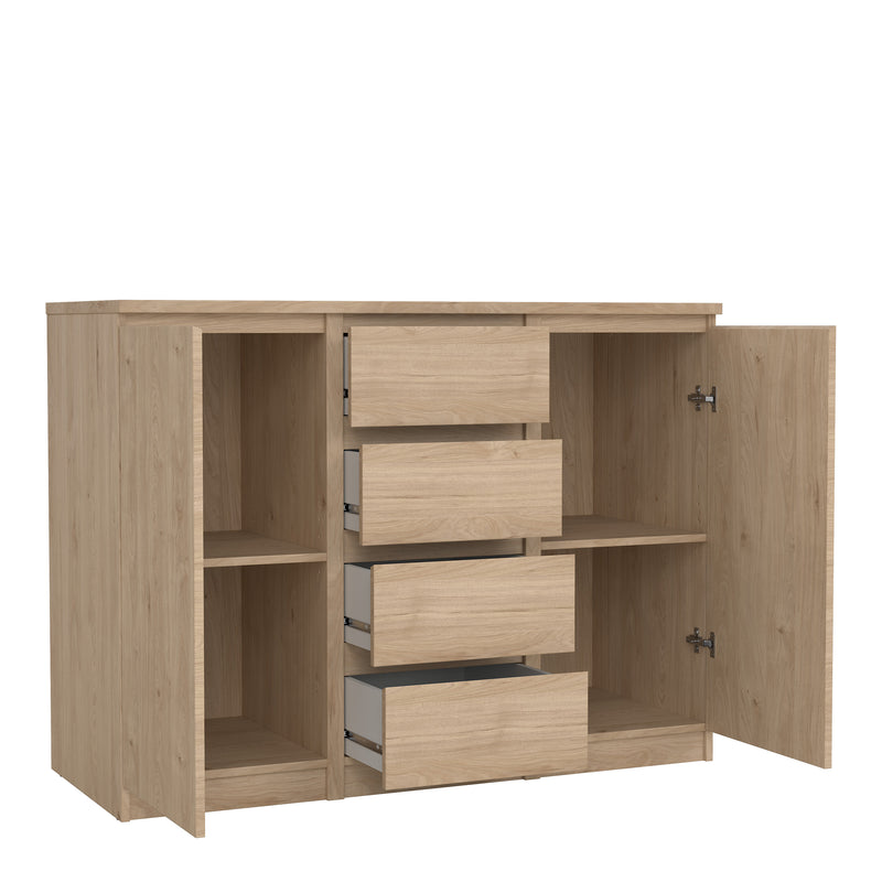 Naia Sideboard  4 Drawers 2 Doors in Jackson Hickory Oak — alternative angle