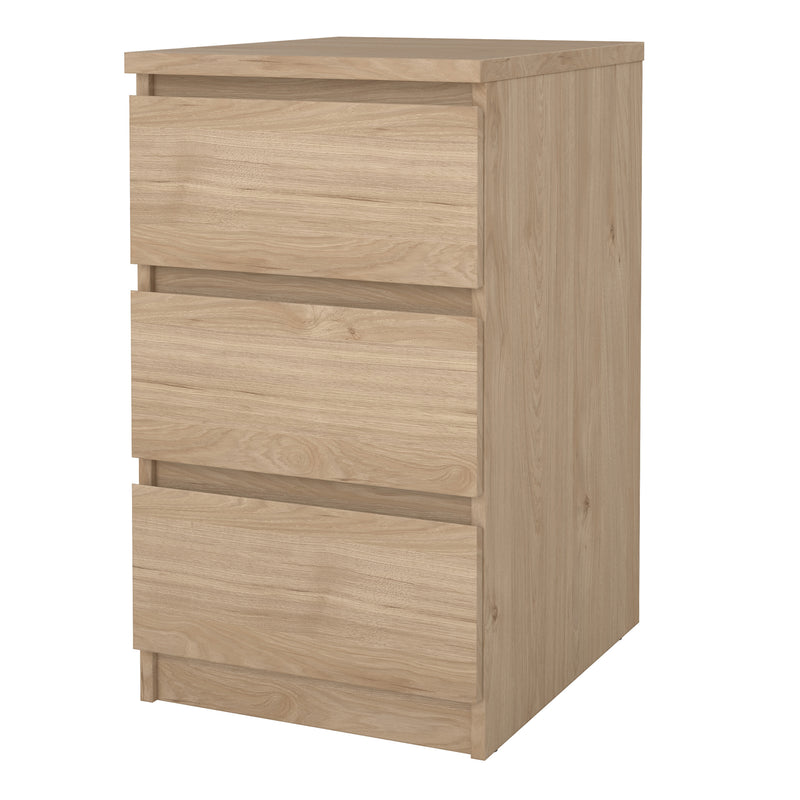 Naia Bedside 3 Drawers in Jackson Hickory Oak — detail view