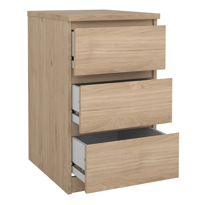Naia Bedside 3 Drawers in Jackson Hickory Oak — alternative angle