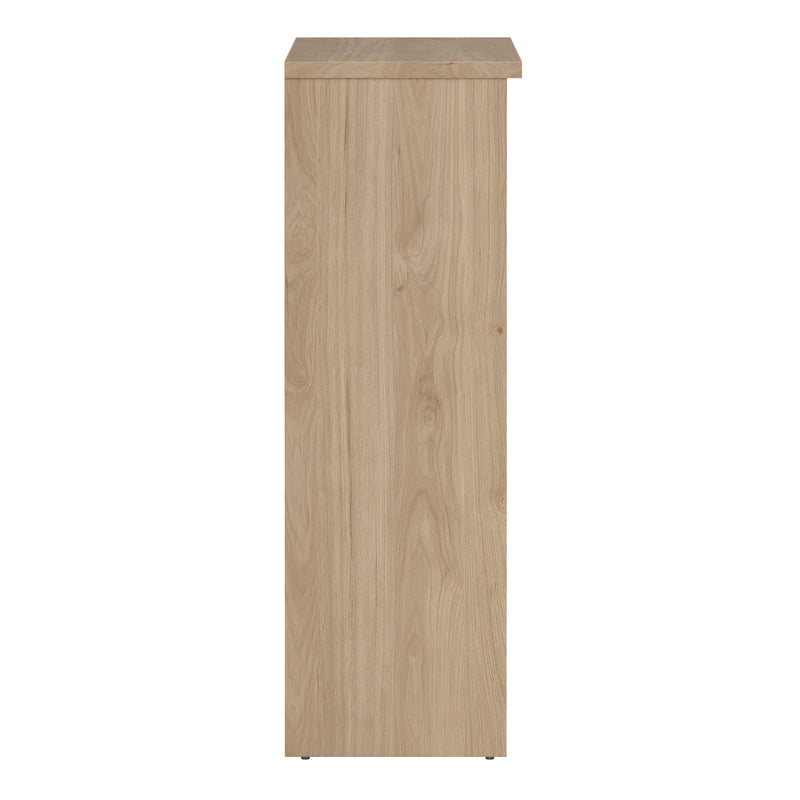 Naia Shoe Cabinet with 2 Flip Down Doors 1 Door and 1 Drawer in Jackson Hickory Oak — alternative angle