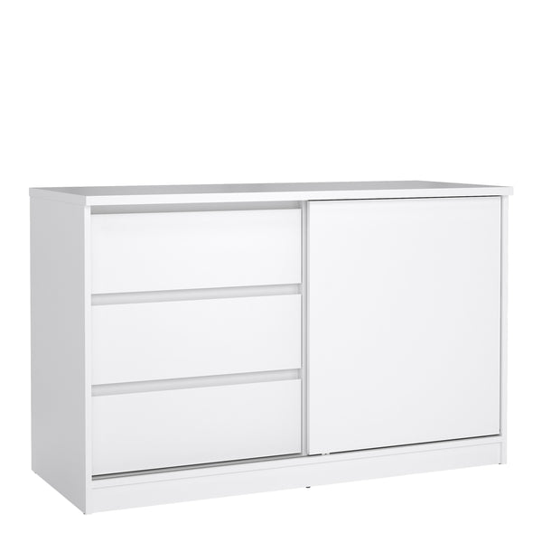 Naia White High Gloss Storage Unit