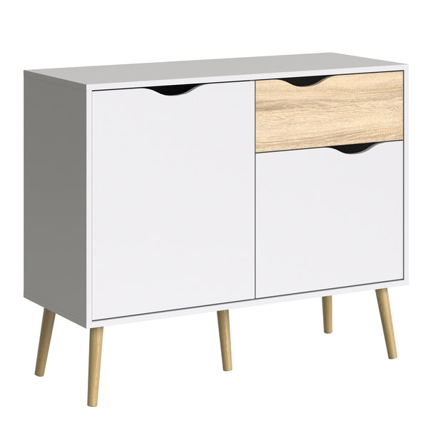 Small Sideboard in White & Oak
