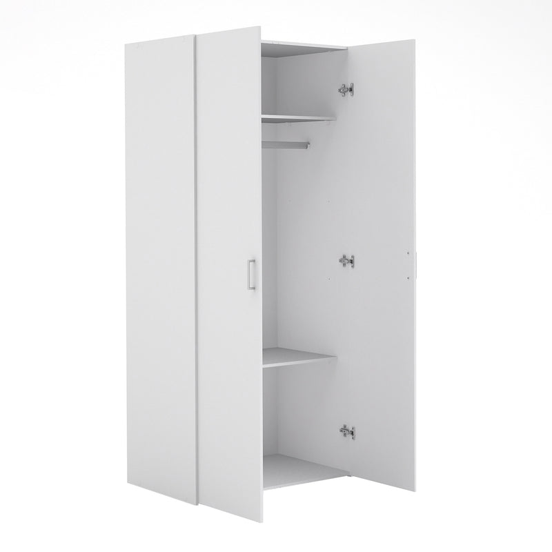 Space Wardrobe 2 Doors White 1750 — alternative angle
