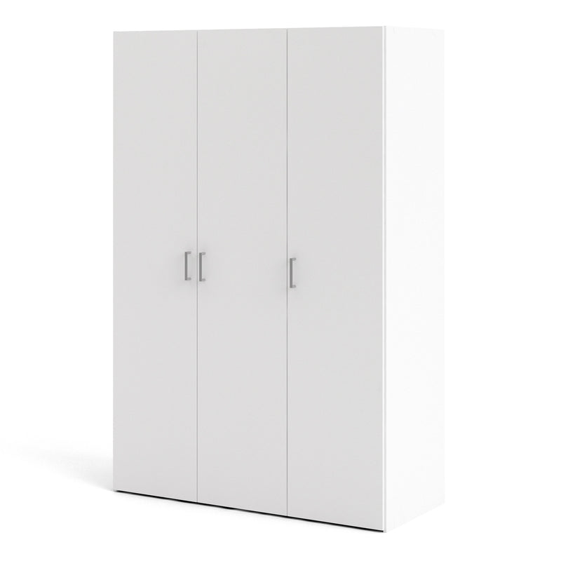 Space Wardrobe 3 Doors White 1750 — detail view