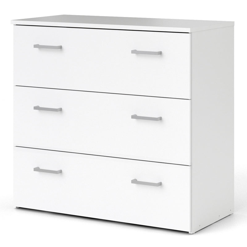 Space Chest of 3 Drawers in White — detail view