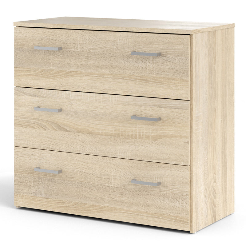 Space Chest of 3 Drawers in Oak — detail view
