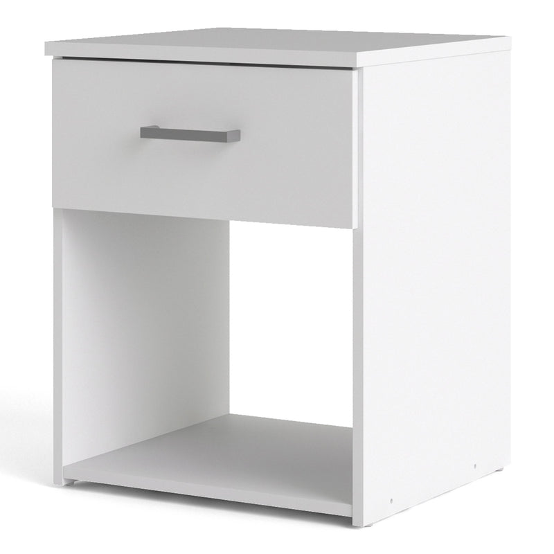 Space Bedside 1 Drawer in White — detail view