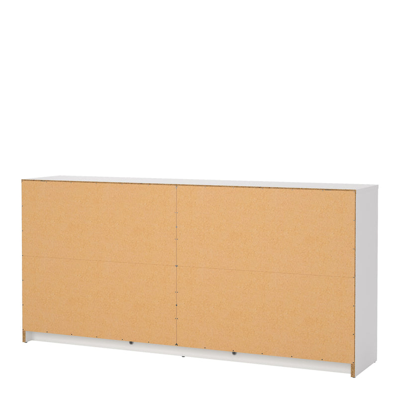 May Chest of 6 Drawers (3+3) in White — alternative angle